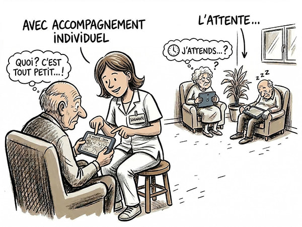 Une tablette exige un accompagnement individuel constant